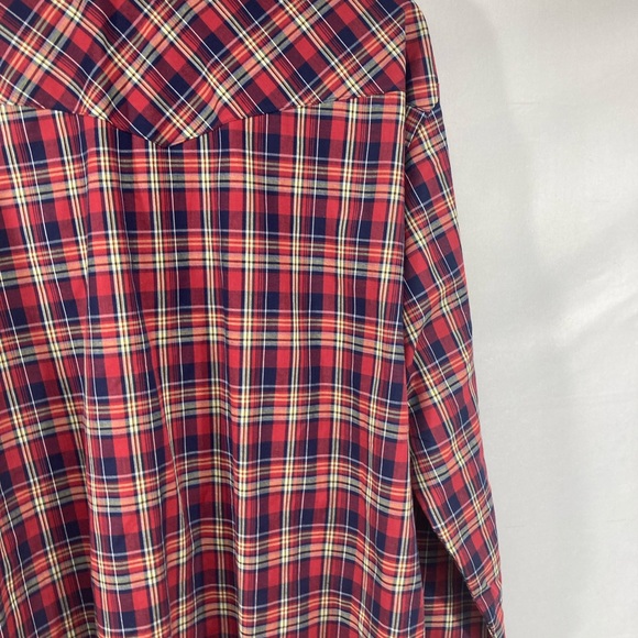 WRANGLER   MENS WESTERN LONG SLEEVE PLAID SHIRT STYLE 75204PP Size XL - Picture 11 of 15